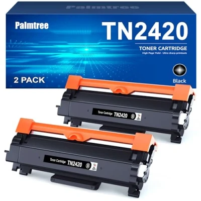 Abbildung von TN2420 Kompatibel für Brother MFC L2710DW Toner HL l2350DW DCP l2530DW TN 2420 TN2410 L2710DN L2310D (2 Schwarz)