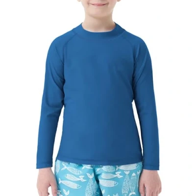 Abbildung von MEETWEE Boy&#039;s Swimsuit Rash Vest Swimming Shirts for Boys Long/Short Sleeve UPF 50+ Sun Protection Guard 5 15 Years