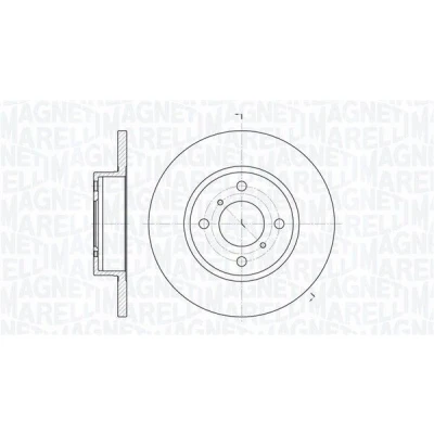 Abbildung von Magneti Marelli 4700711 Bremsscheibe (Set von 2)