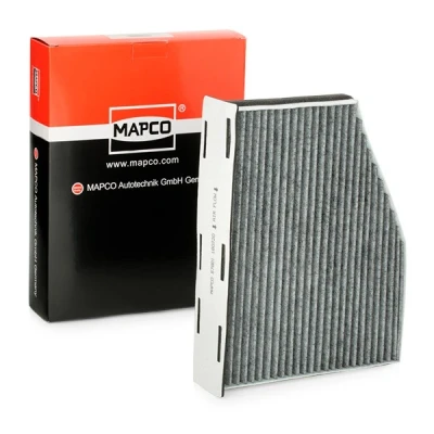 Abbildung von MAPCO 67801 Innenraumfilter Aktivkohlefilter 288 215 34 fünfeckig VOLKSWAGEN: Golf 5, Passat B7 Variant, Plus / Crossgolf, SKODA: Octavia 2 Combi