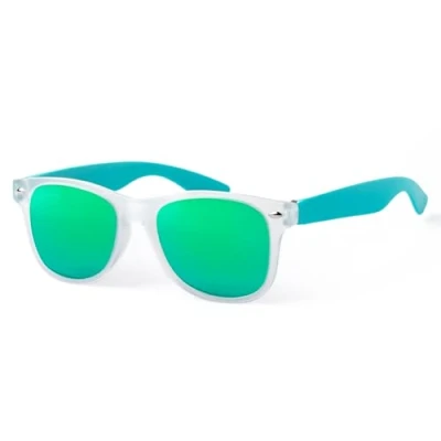 Abbildung von Kiddus Sonnenbrille für Jungen und Mädchen. Ab 6 Jahren. UV400 100% Schutz gegen Ultraviolette Sonnenstrahlen. Polarisierte Linsen. Durchscheinende Farben