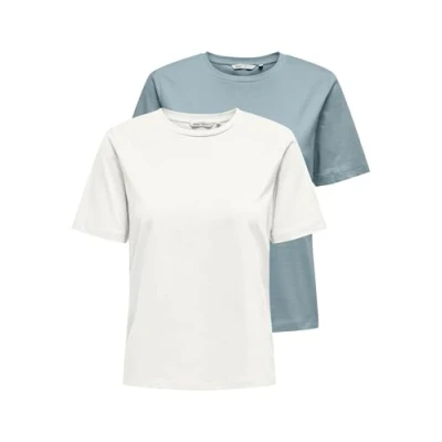 Abbildung von ONLY Kurzarmshirt »ONLONLY S/S TEE NOOS 2 PACK«, (Packung, tlg.)