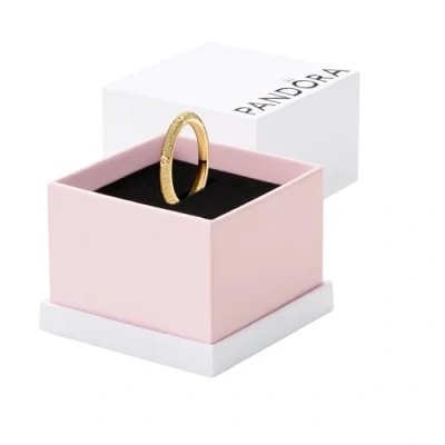Abbildung von PANDORA ME Struktur &amp; Steine Ring aus Sterling Silber mit vergoldeter Metalllegierung und Zirkonia Steinen, Größe: 56, 163322C01 56