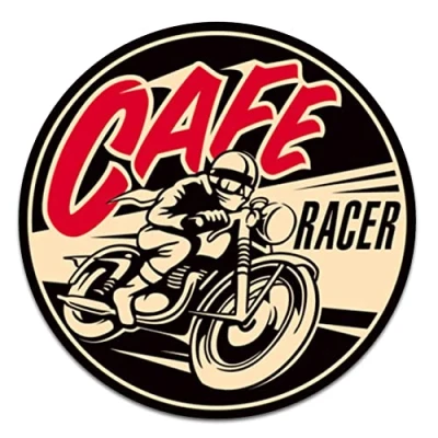 Abbildung von Retro Vintage Aufkleber Finest Folia Sticker Old School Ace Kult Rockabilly (#3 Cafe)