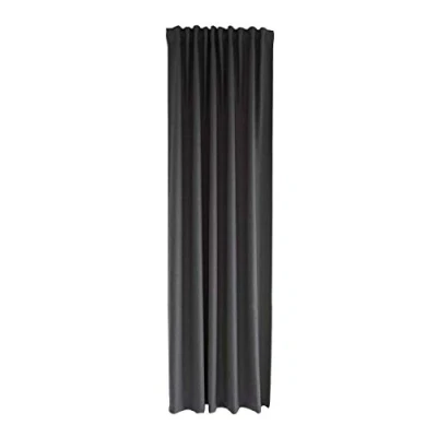 Abbildung von Homing blickdichter Vorhang Uni Gardine Graphit einfarbig abdunkelnd weich Akustik Wohnzimmer Schlafzimmer Kinderzimmer Dekostoff(1Stück) 245 x 140 cm (HxB)