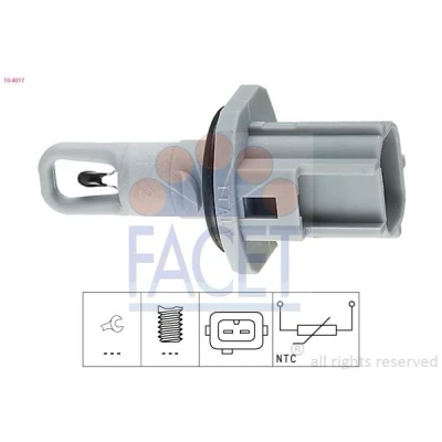 Abbildung von FACET 10.4017 Sensor, Ansauglufttemperatur Made in Italy OE Equivalent