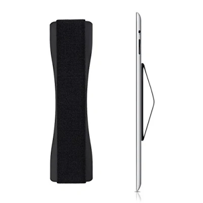 Abbildung von kwmobile Tablet Fingerhalter Griff Halter Selbstklebende PC Fingerhalterung kompatibel mit iPad Samsung Sony Tablets Schwarz