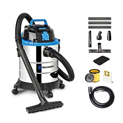 Abbildung von Vacmaster VQ1220SC Nass Trockensauger Industriestaubsauger Staubsauger,Blasfunktion,Trocke &amp; Bodenstaubsauger ohne Beutel 1250W 20L