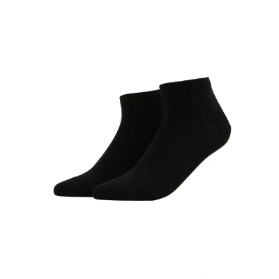 Abbildung von FALKE Herren Sneakersocken Happy Double Pack M Sn Baumwolle kurz einfarbig 2 Paar, Schwarz Black 3000, 47 50