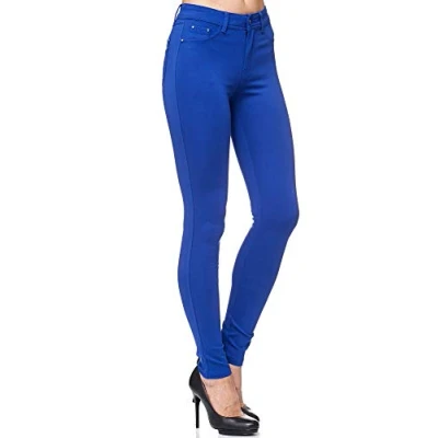Abbildung von Elara Damen Stretch Hose Skinny Fit Jegging Chunkyrayan H01 16 Blau 40 (L)