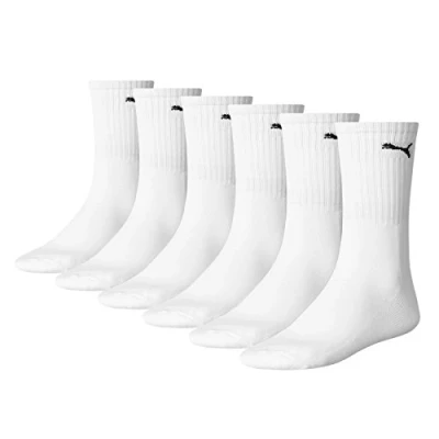 Abbildung von PUMA Unisex Sportsocken Cush Crew 6p Sportsocke, Weiß, 39 42 EU