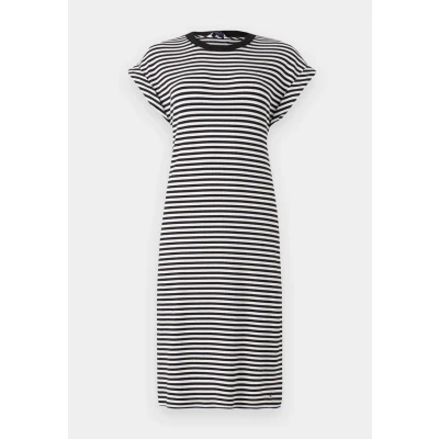 Abbildung von Tommy Hilfiger Short TEE Freizeitkleid, Damen, Größe: Small, Ecru/ black