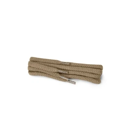 Abbildung von Kaps 1 Paar Hochwertige Runde Schnürsenkel, strapazierfähige Schuhbänder aus 100% Baumwolle (90 cm 5 bis 6 Ösen / 10 beige)
