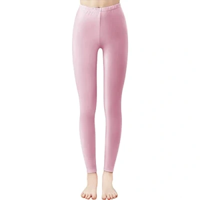 Abbildung von Libella Damen Lange Leggings bunt mit Hohe Taille Slim Fit Fitnesshose Sport aus Baumwolle 4108 Baby Pink XL