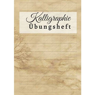 Abbildung von Kalligraphie Übungsheft: DIN A4 110 Seiten Schönschreiben Handlettering Übungspapier Schreibschrift