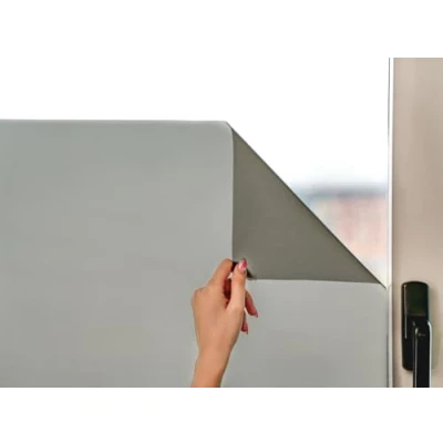 Abbildung von MARAPON ® Sichtschutzfolie Fenster in Anthrazit [60x200 cm] inkl. eBook mit Profitipps Fensterfolie selbsthaftend Blickdicht statischer Haftung Milchglasfolie