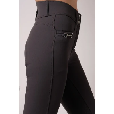 Abbildung von Montar Reithose Molly Highwaist Full Grip Grau 42