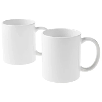 Abbildung von Cricut 2007821 Tassen, 2 x Sublimationsbecher mit Tinte, Weiß, Blanko, 355 ml