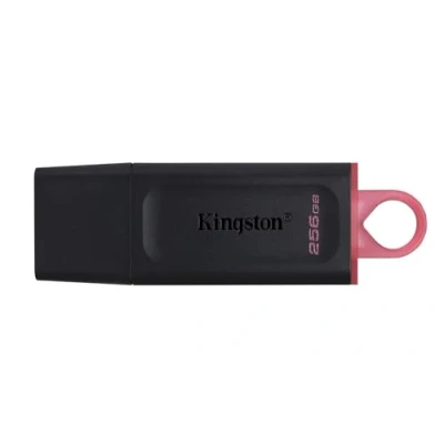 Abbildung von Kingston DataTraveler Exodia DTX/256GB USB Stick 3.2 Gen 1 mit Schutzkappe und Schlüsselring in mehreren Farben, schwarz