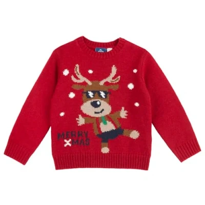 Abbildung von Chicco Christmas Strickpullover für Kinder, Größe: 116, Red