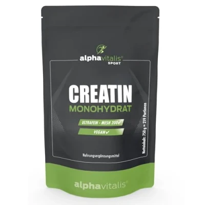 Abbildung von Creatin Monohydrat Pulver 750g (Mesh 200) Kreatin hochdosiertes vegan für Bodybuilding, Kraftsport &amp; Fitness