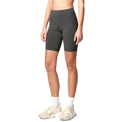 Abbildung von Merry Style Damen Sport Leggings kurz Sportleggings Radlerhose Sporthose aus Baumwolle MS10 200 (Dunkelmelange, L)