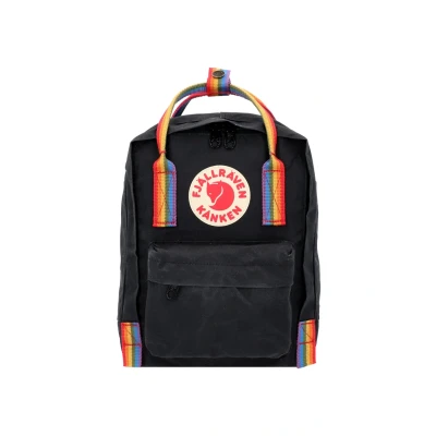 Abbildung von Fjällräven Kanken Rainbow MINI CITY Tagesrucksack, Damen, Größe: One Size, Black/rainbow
