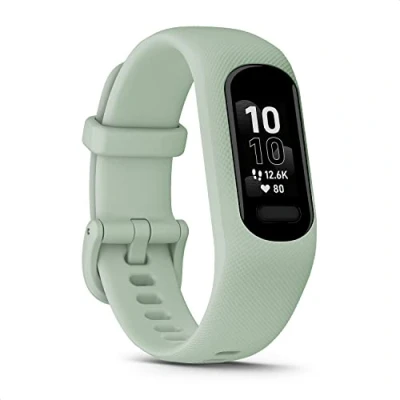 Abbildung von Garmin vívosmart 5 Fitness Tracker mit extragroßem OLED Touchdisplay, Gesundheitsfunktion wie Schlafqualität und Herzfrequenzmessung. Bis zu 7 Tage Akkulaufzeit Notfallhilfe, Generalüberholt