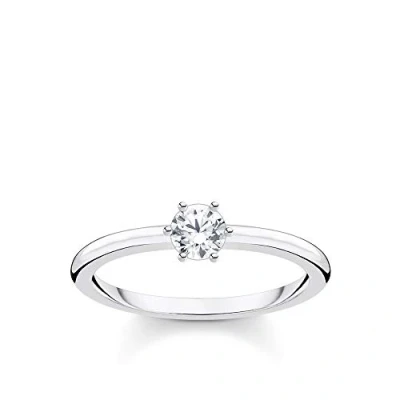 Abbildung von THOMAS SABO Ring weißer Stein Silber 925 Sterling TR2313 051 14 56