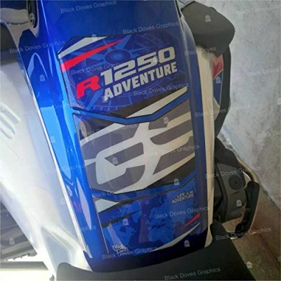 Abbildung von Schutz Tankschutzaufkleber mit Harz beschichtet kompatibel R1250 GS ADVENTURE 2019 TANK PAD PROTECTIVE 3D R1250GS ADV
