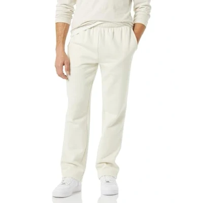 Abbildung von Amazon Essentials Herren Fleece Jogginghose mit offenem Saum (erhältlich in den Größen L und L), Gebrochenes Weiß, XXL