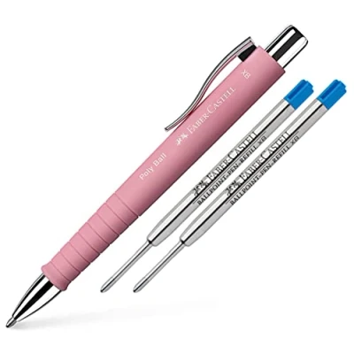Abbildung von Faber Castell Kugelschreiber Poly Ball XB (Pink, + Ersatzminen)
