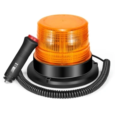 Abbildung von Dinfu LED Rundumleuchte Gelb Warnleuchte Magnet Orange für Auto LKW 12V Warnlicht Blinkleuchte Strobe Beacon Light