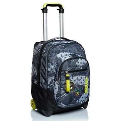 Abbildung von Seven TROLLEY, 2 in 1, Schulranzen mit Rollen, Rucksack Trolleyfunktion für Kinder, ab 1. Klasse, Schule, Reisen, Mädchen&amp;Jungen, mehrfarbig, FLY STARS