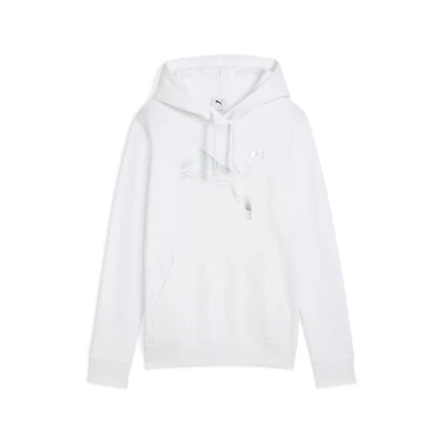 Abbildung von Puma Hoodie Kapuzenpullover, Damen, Größe: XS, White/metallic silver
