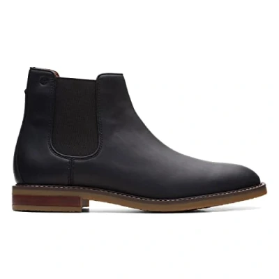 Abbildung von Clarks Herren Jaxen Chelsea Stiefel, Black Leather, 40 EU