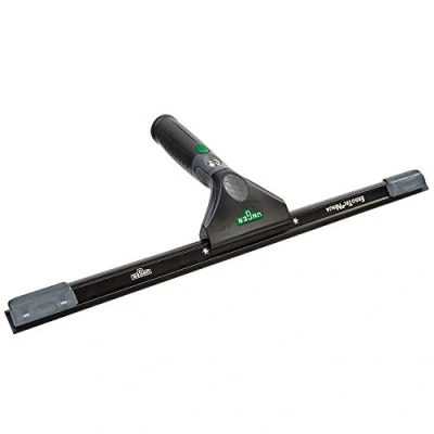 Abbildung von UNGER ErgoTec Ninja Fensterwischer 40 Degree (Breite 30 cm, ergonomischer Griff, mit Soft Gummi, Zwei Gummi Positionen, Fensterabzieher Schwenkfunktion) EN300, Schwarz