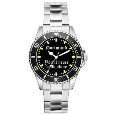 Abbildung von KIESENBERG Herrenuhr Armbanduhr Dortmund Geschenk Fan Artikel Zubehör Fanartikel Analog Quartz Uhr 2208