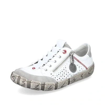 Abbildung von Rieker Sneaker low, Damen, Größe: 40, Cement weiss Schuhe
