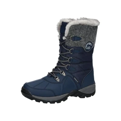 Abbildung von Lico Damen Silke Schneestiefel, Marine/grau, 37 EU