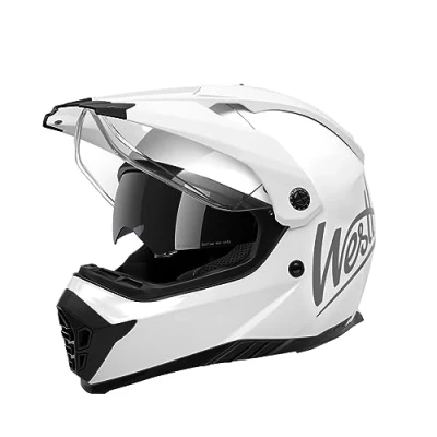 Abbildung von Westt Motocross Helm Fullface MTB Motorradhelm Integralhelm Crosshelm Motorrad Enduro Quad mit Doppelvisier Sonnenblende ECE Zertifiziert