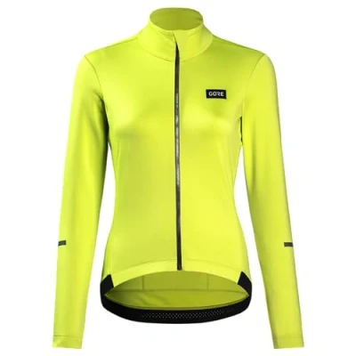 Abbildung von GORE WEAR Damen Thermo Fahrrad Trikot Progress, 34, Neon Gelb