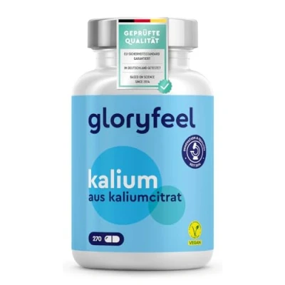Abbildung von Kalium 270 Kapseln (+4 Monate) 800mg elementares (Citrat) Hochdosiert Für Blutdruck, Muskelfunktion und Nervensystem * Vegan, laborgeprüft, ohne Zusätze in Deutschland hergestellt