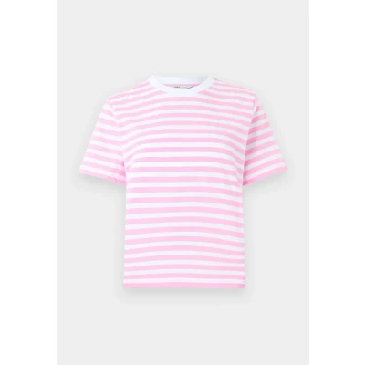 Abbildung von ONLY Damen ONLLIVINA S/S Stripe Tee JRS 15272227 ,Bonbon/Stripes:white Stripes ,M