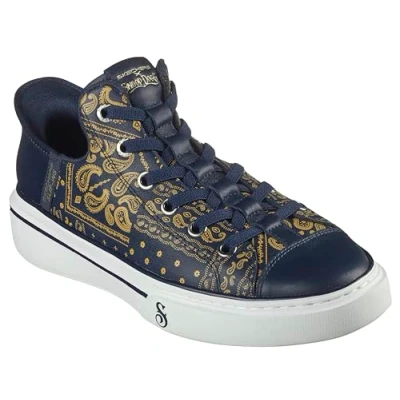 Abbildung von Skechers Snoop ONE Sneaker low, Größe: 42, Navy gold bandana print leather Schuhe