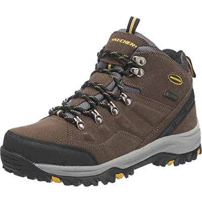 Abbildung von Skechers Men&#039;s Relment Pelmo High Rise Hiking Boots, Brown (Khaki Khk), 8 UK 42 EU