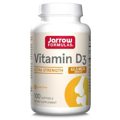 Abbildung von Jarrow Formulas, Vitamin D3, 2.500IU Depot, 1 Kapsel alle 3 Tage, 100 Weichkapseln, Laborgeprüft, Glutenfrei, Sojafrei, Ohne Gentechnik