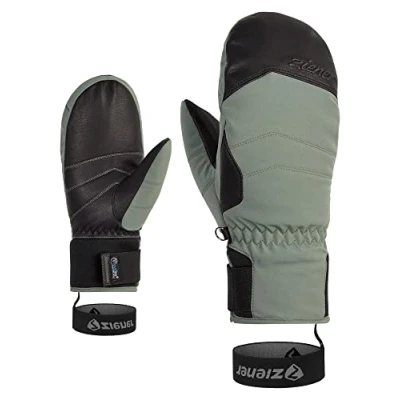 Abbildung von Ziener Damen Kalea Ski Fäustling/Wintersport wasserdicht extra warm Wolle, green mud, 7
