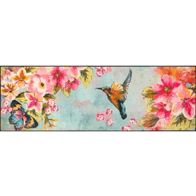 Abbildung von wash+dry Fußmatte, Bloomibri 60x180cm, innen, waschbar, bunt