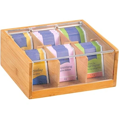 Abbildung von Kesper Teebox, Holz, braun, 22 x 21 9.5 cm